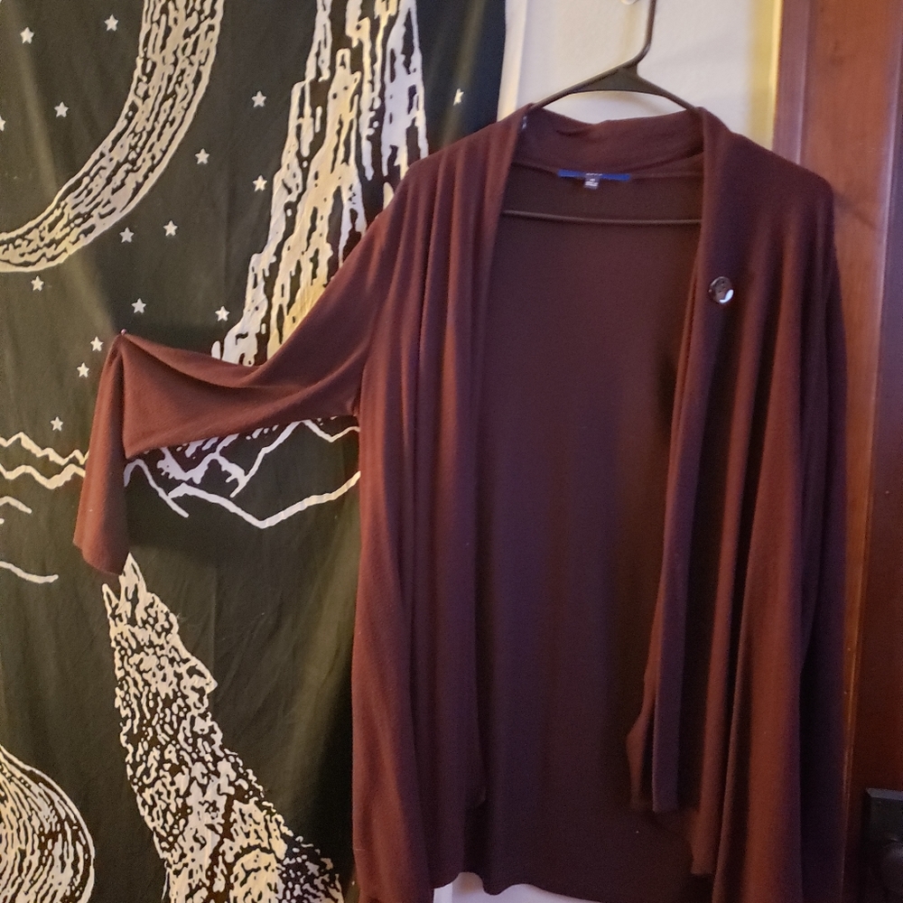 Maroon Apt 9 Women's Draping Sweater